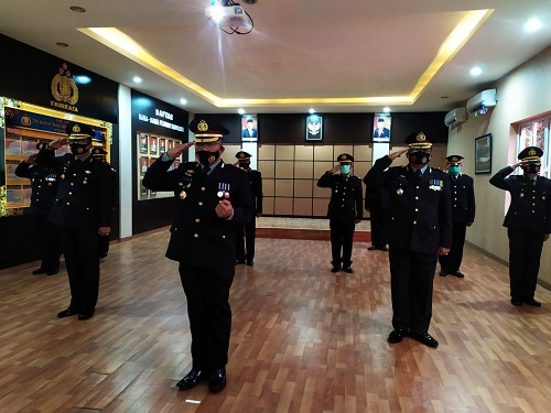 Dengan Prokes Covid-19, Polres Rohil Peringati Hari Pahlawan Secara Virtual